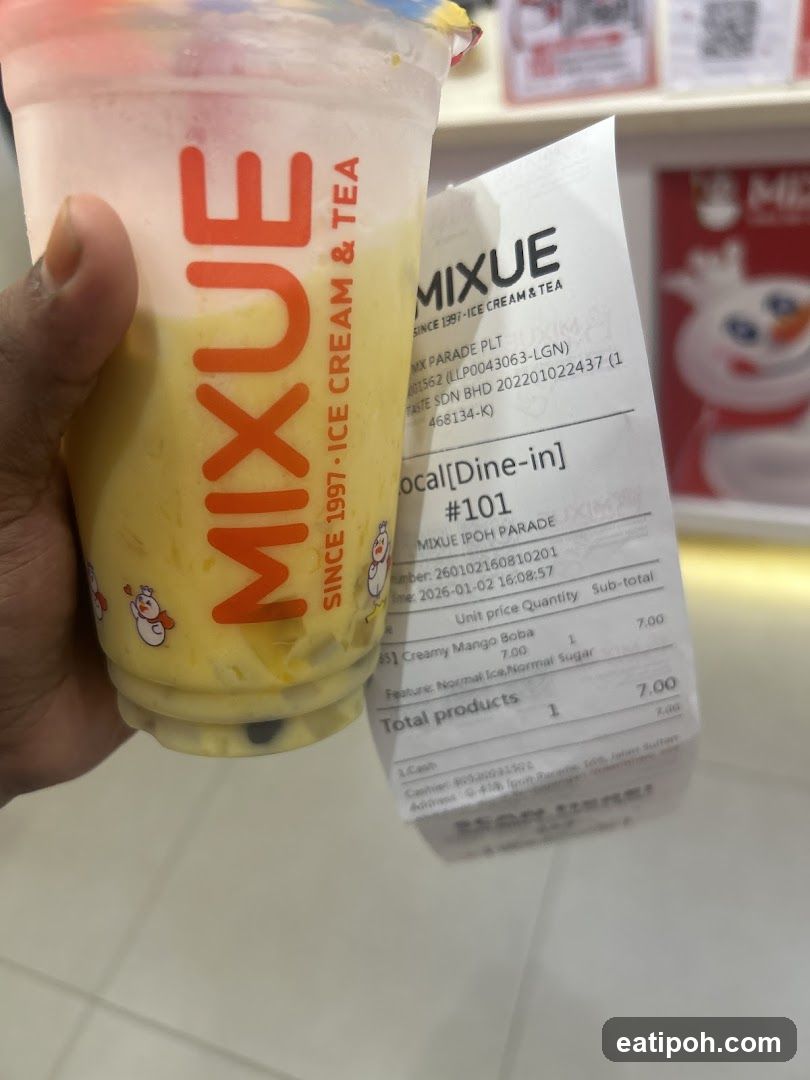 Mixue Ice Cream & Tea Purchase