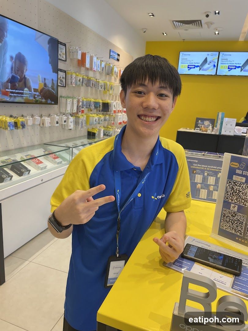 Staff member in retail store