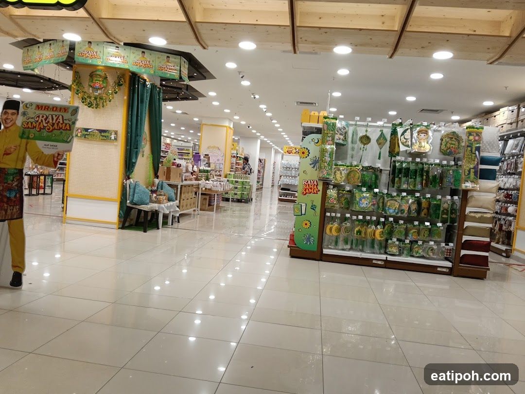 Retail Interior with Raya Festival Decorations