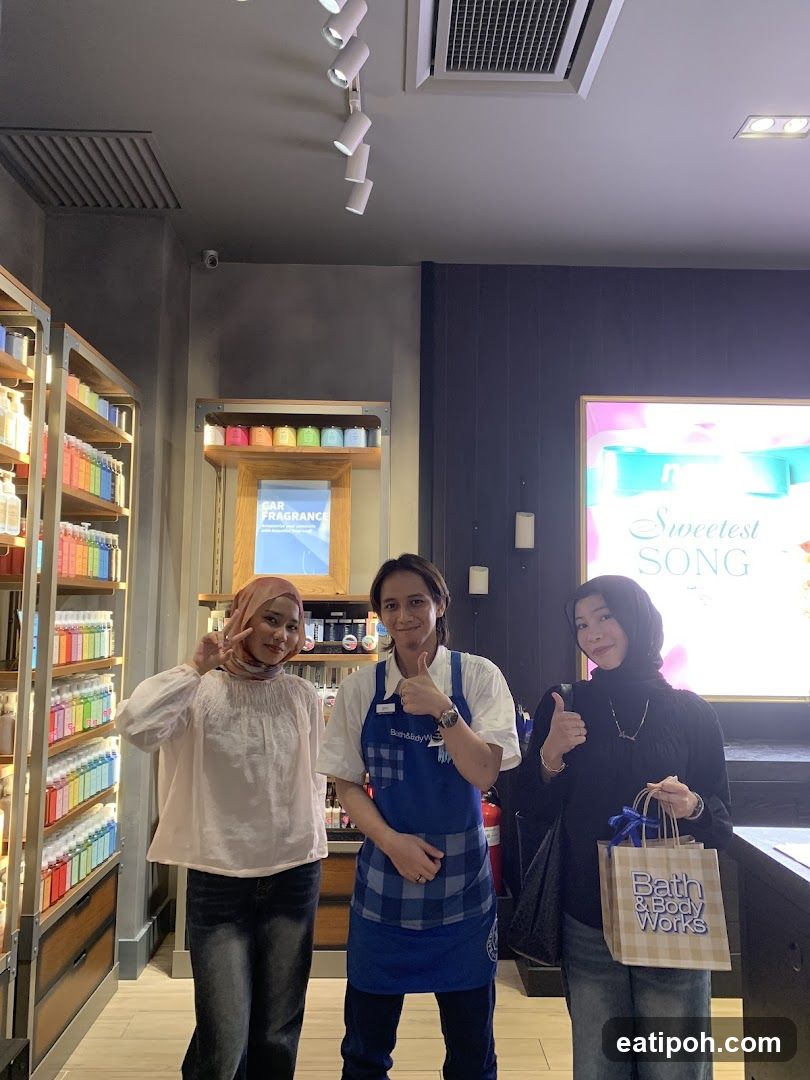 Inside Bath & Body Works store