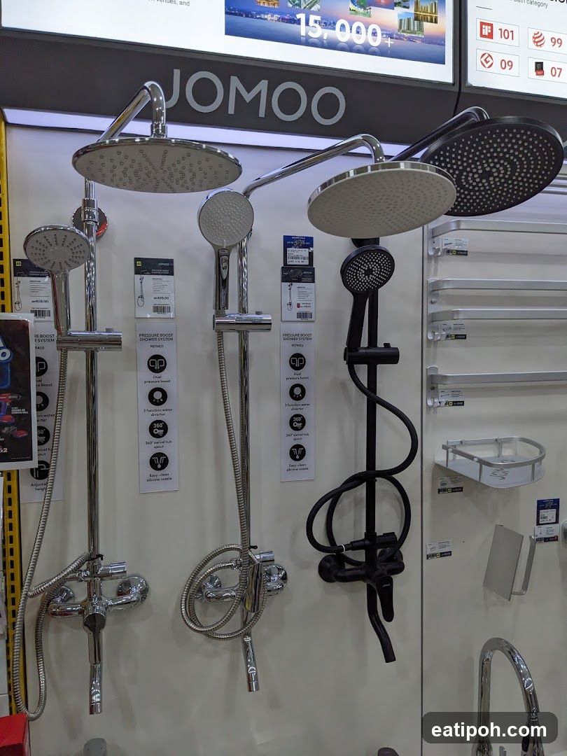 JOMOO Shower Head Display