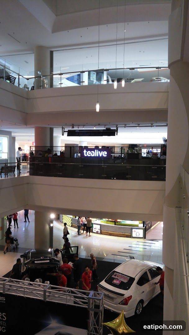 Multi-level shopping mall interior