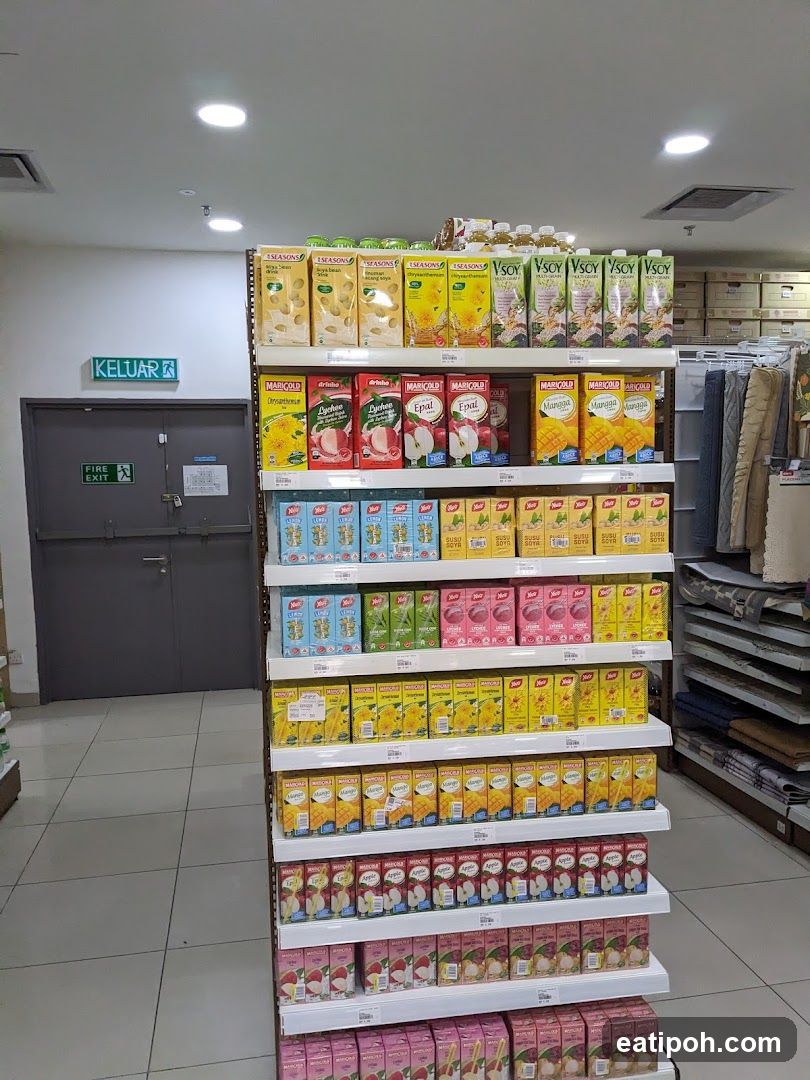 Supermarket Interior Shelf Section