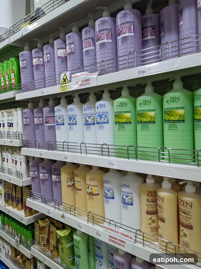 Store aisle with Zen Garden products