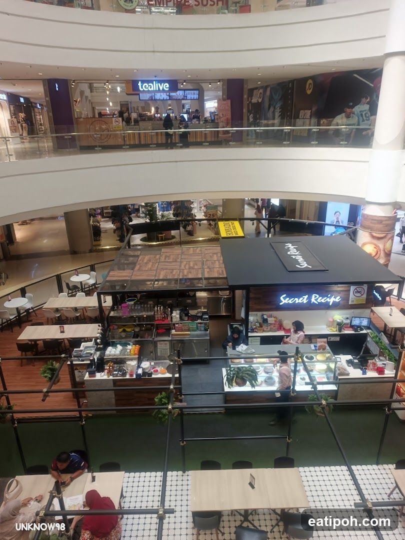 Multi-level shopping mall interior