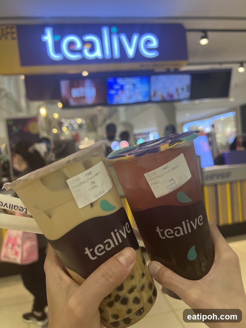 Tealive奶茶店内部