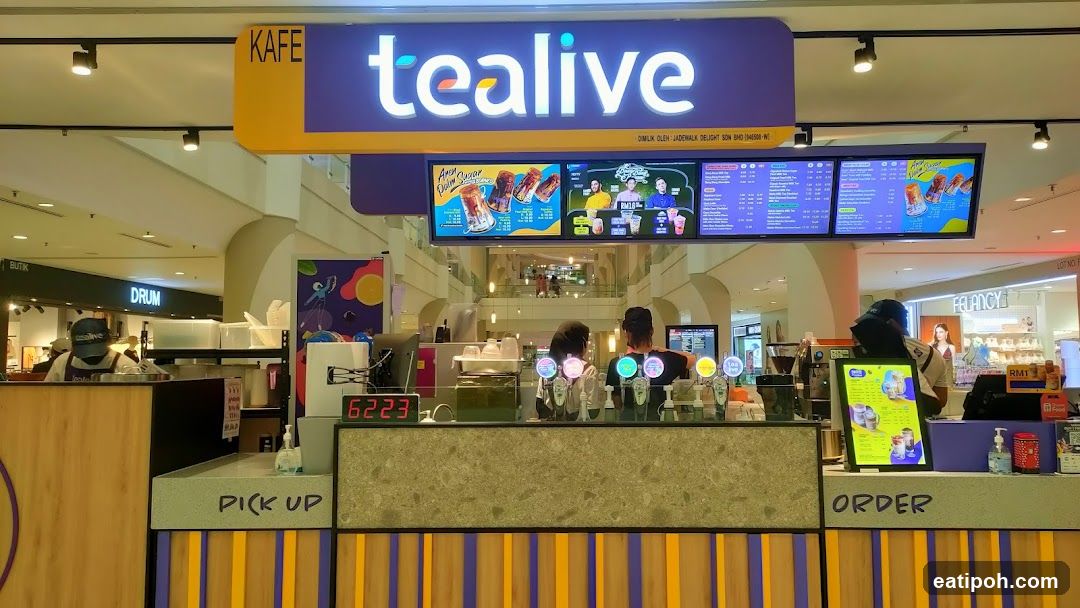 Tealive Kafe Counter Interior