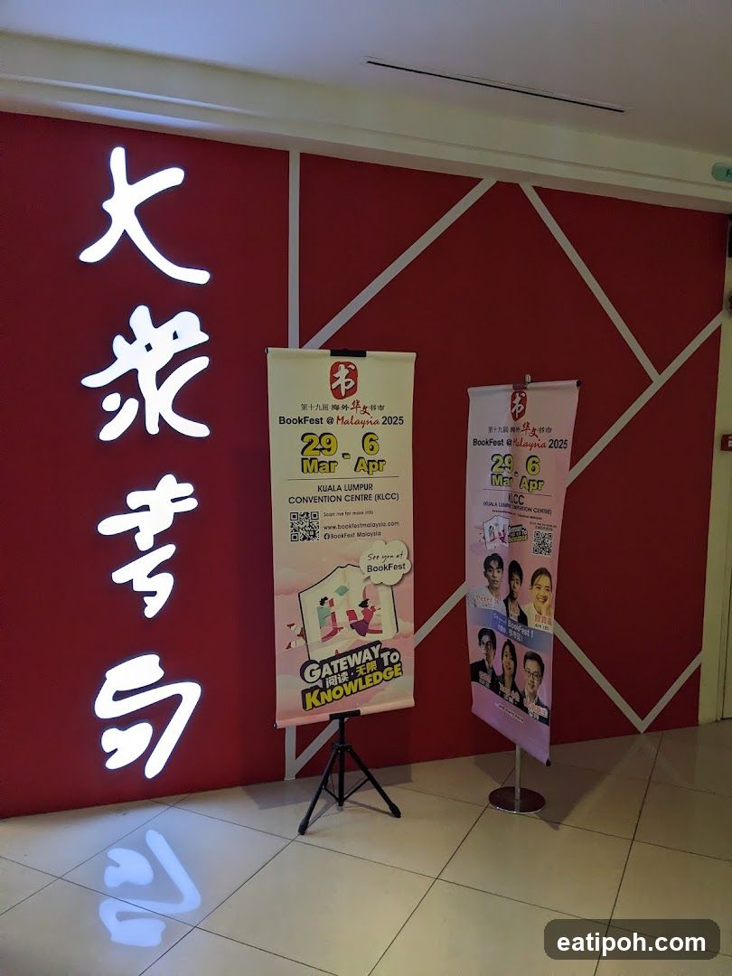 BookFest Malaysia 2025 promotional display