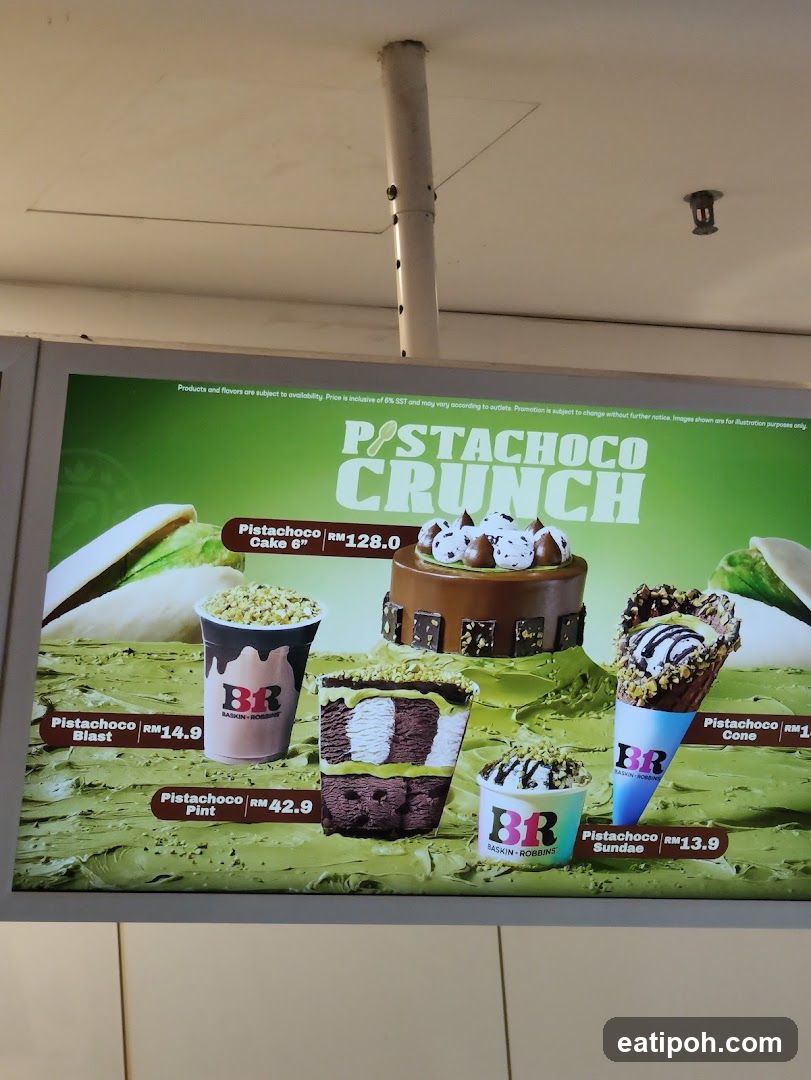 Baskin-Robbins Pistachoco Crunch Promotion Poster