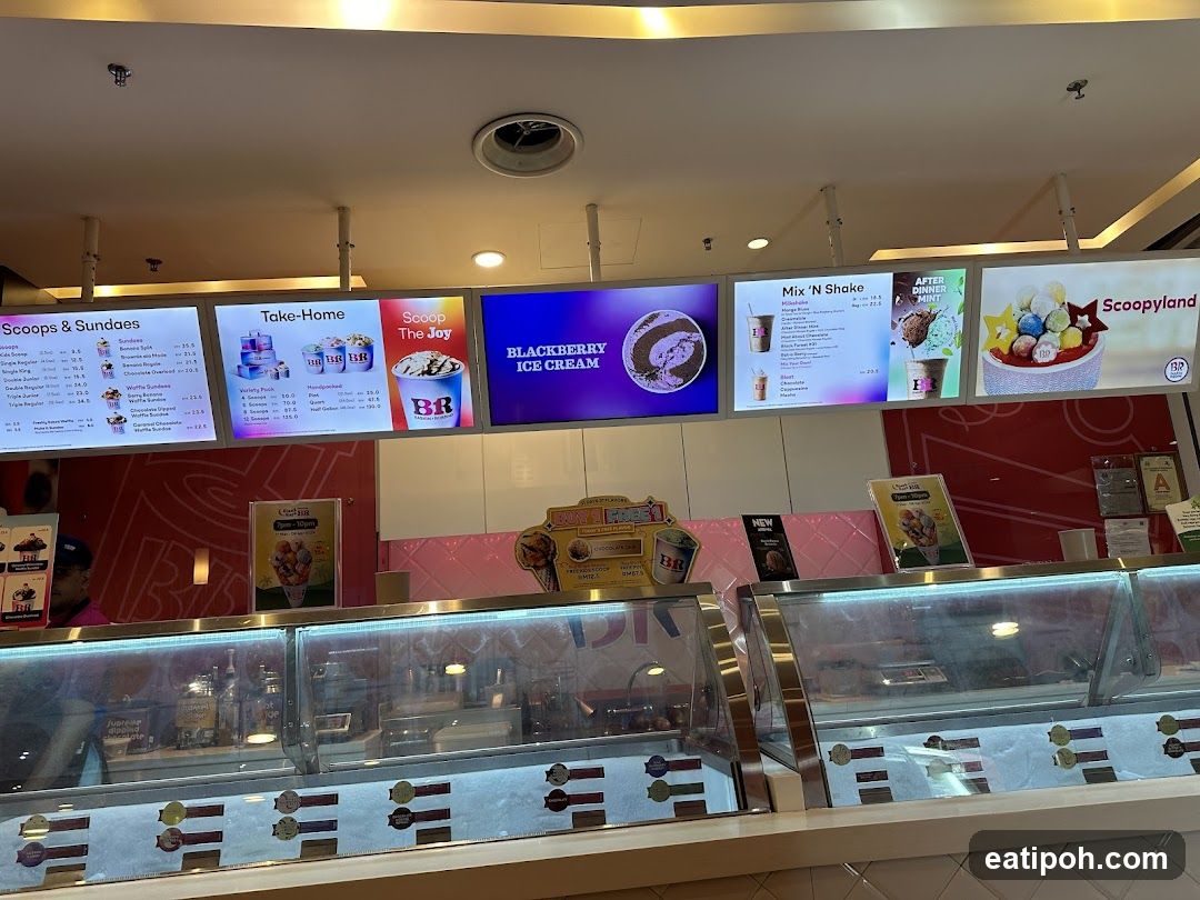 Baskin-Robbins Ice Cream Shop Interior