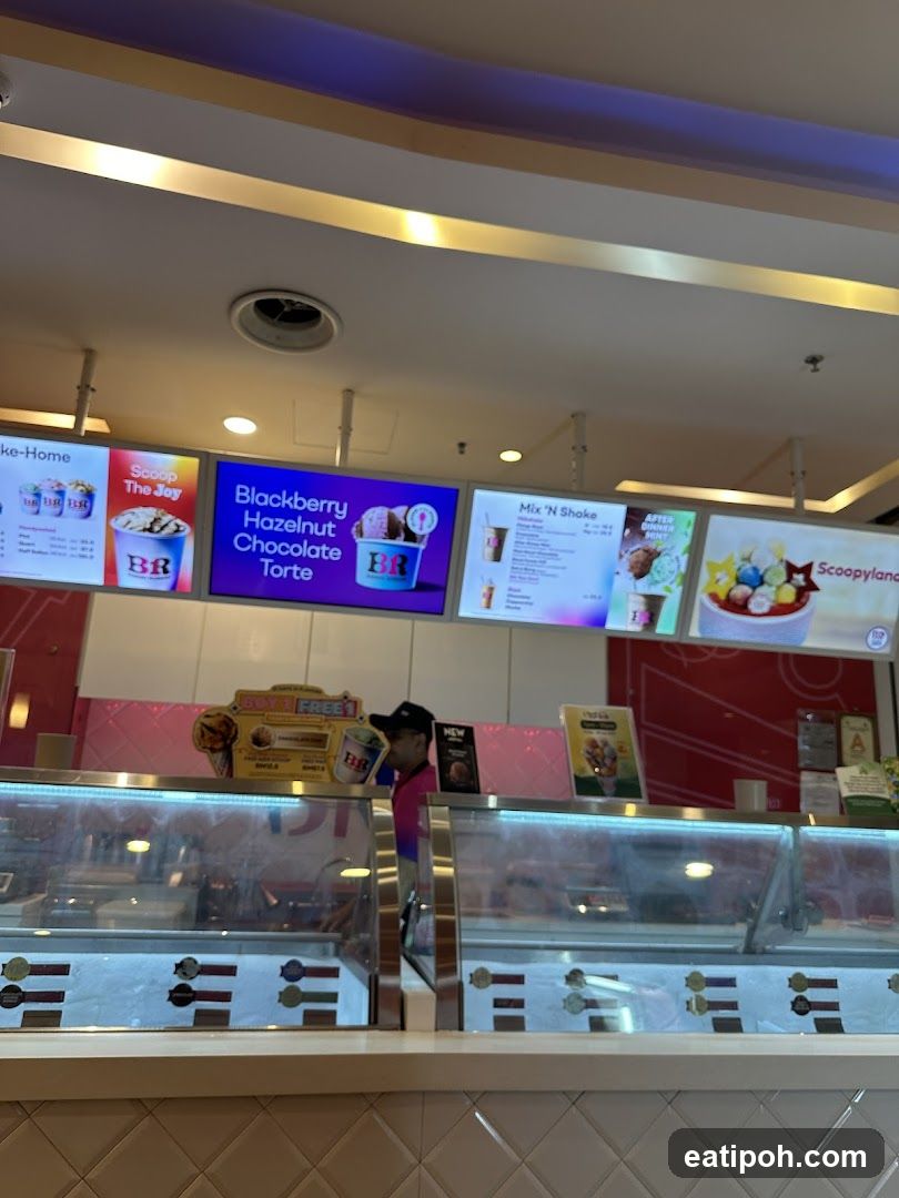 Baskin-Robbins Ice Cream Shop Interior