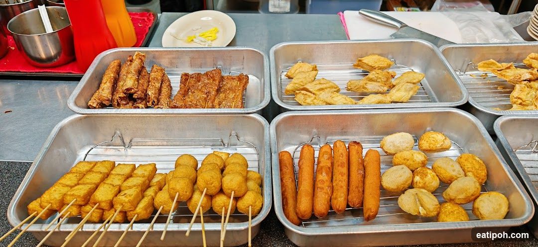 Food Display at Street Vendor Stall
