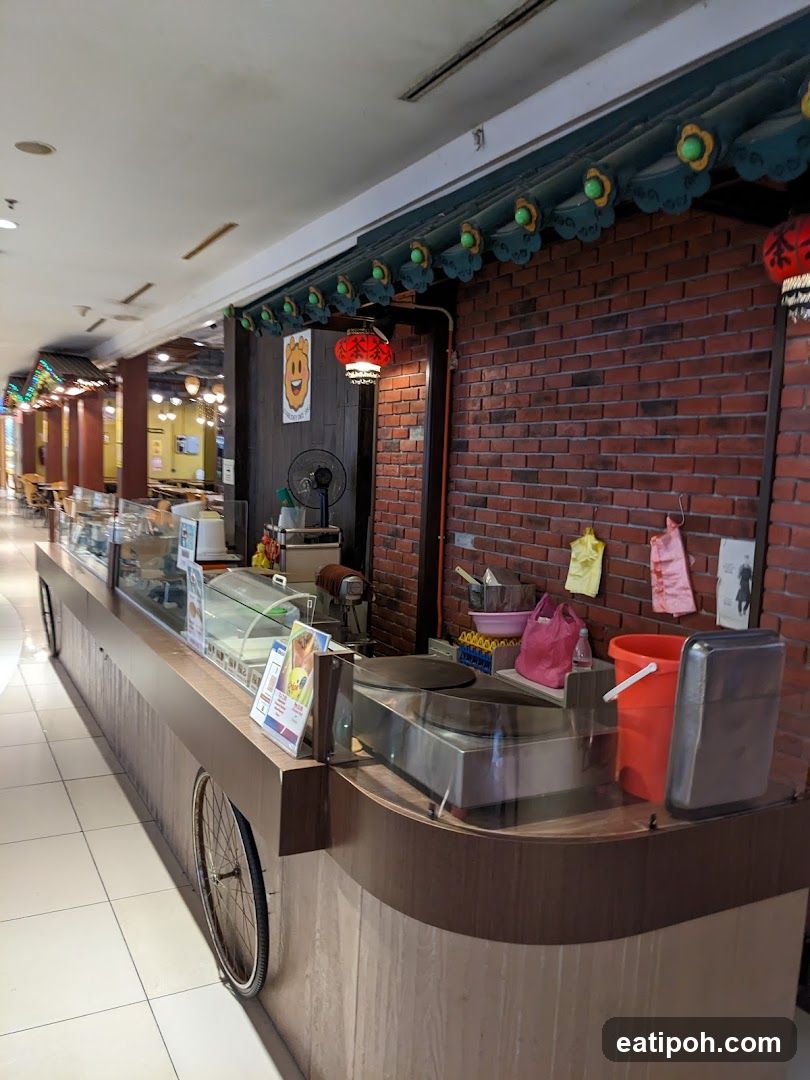 Food stall interior