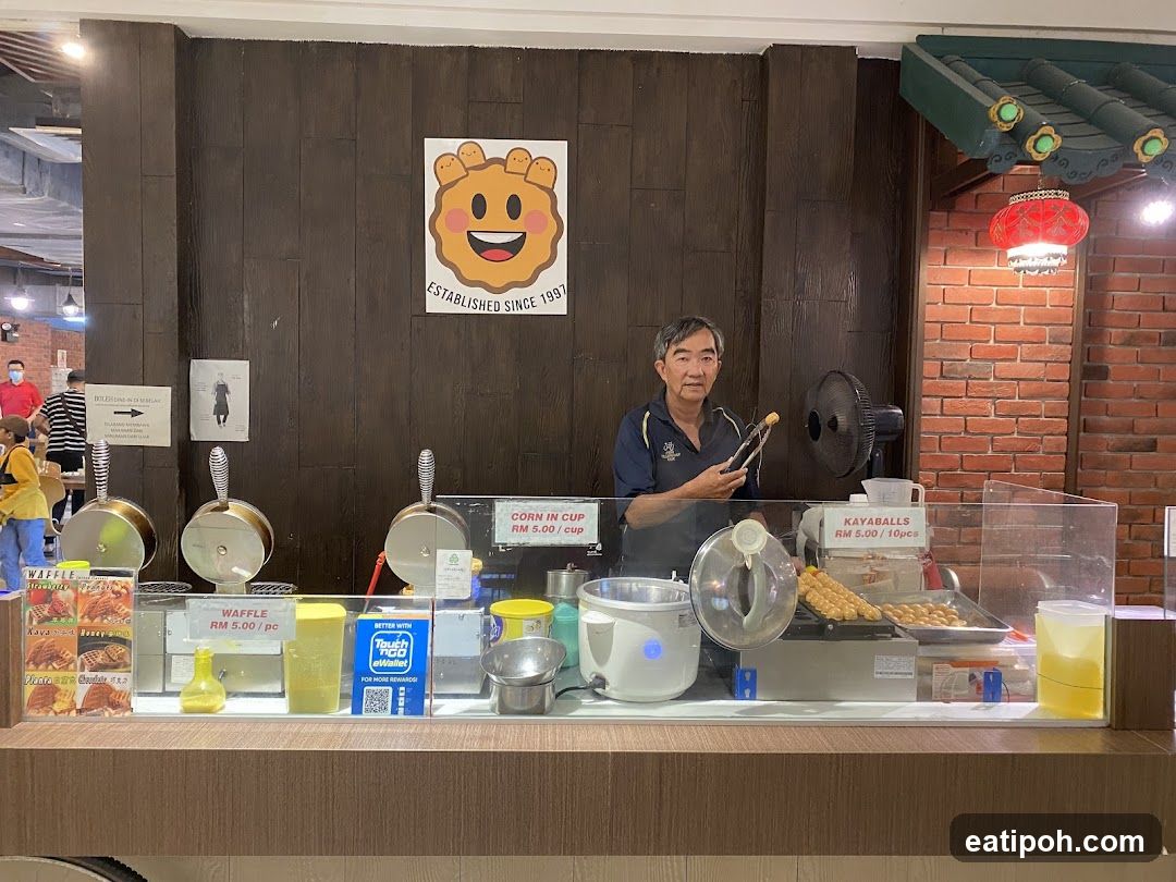 Food stall interior