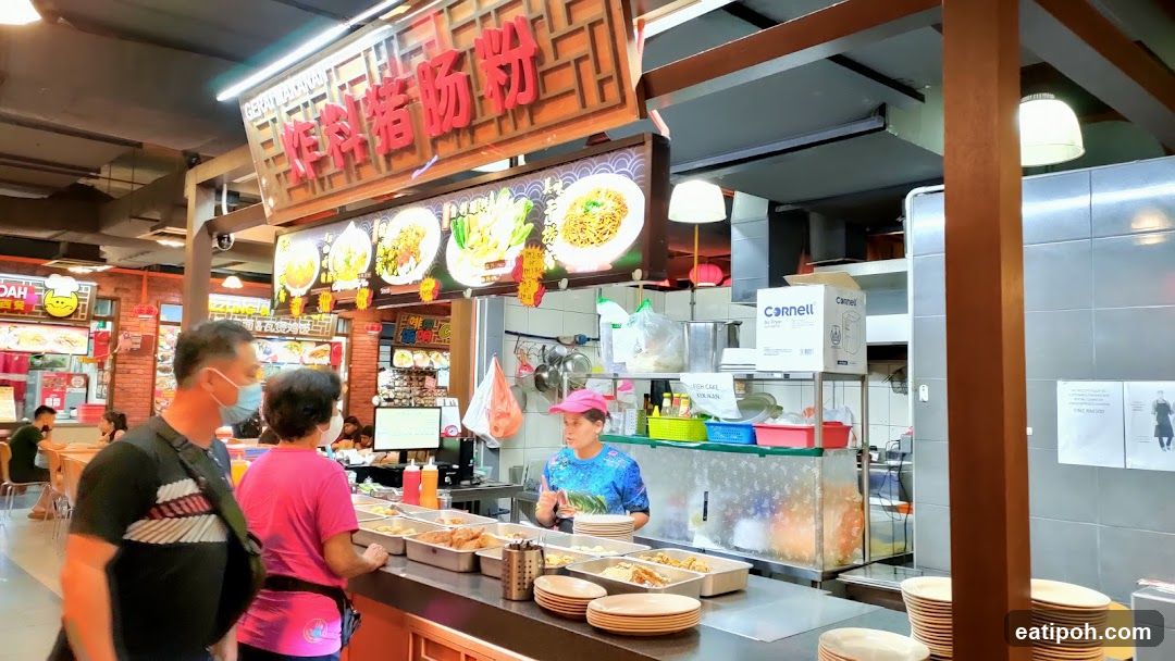 Food stall interior