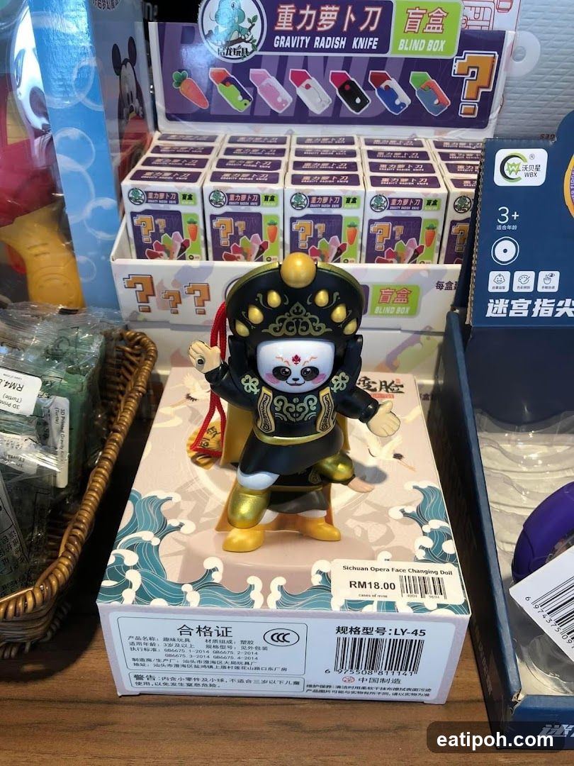 Store Display of Toy Figures