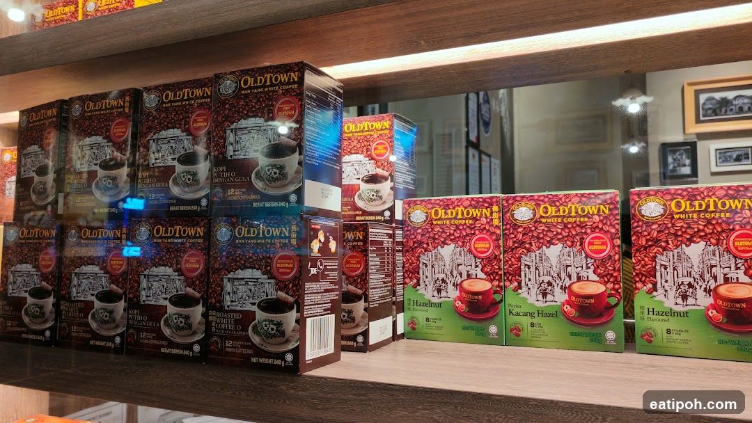 OldTown White Coffee Products Display