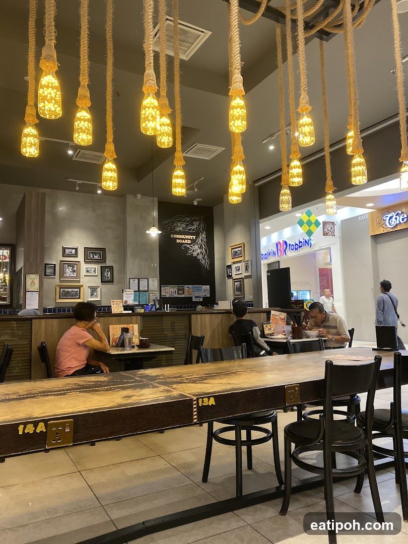Interior of a café or restaurant