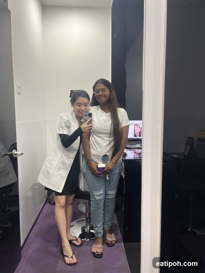 Two individuals in a room