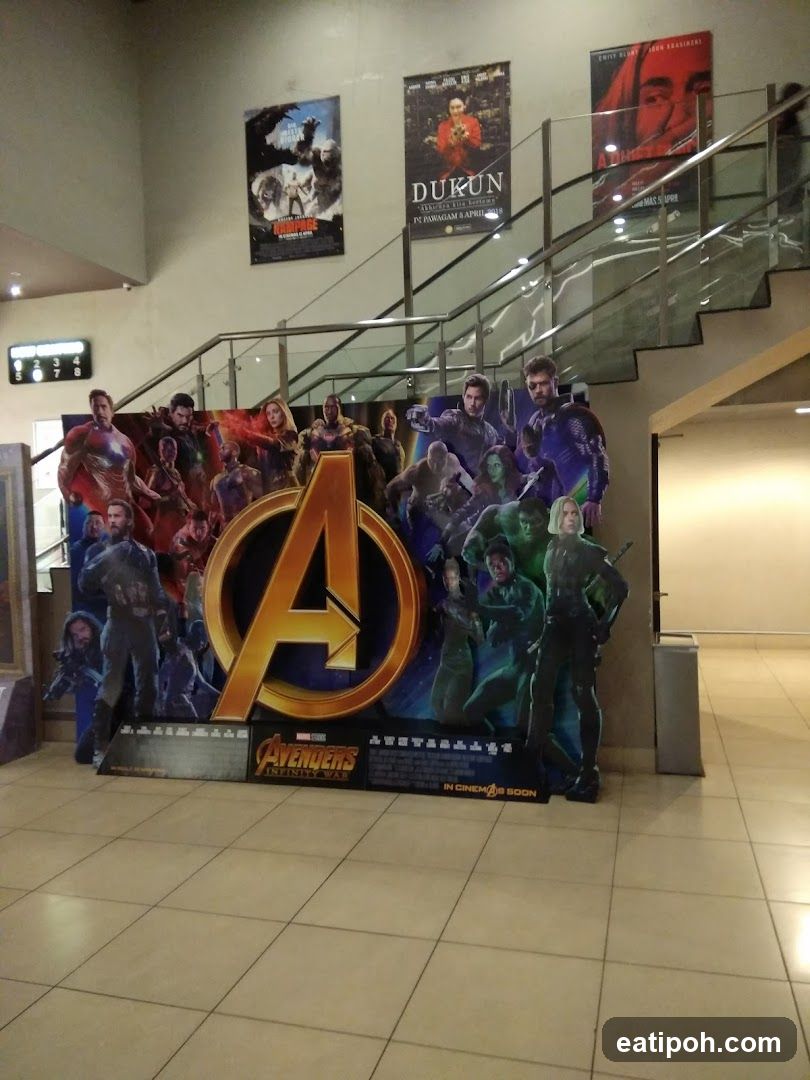 Cinema Lobby with Marvel Promotion