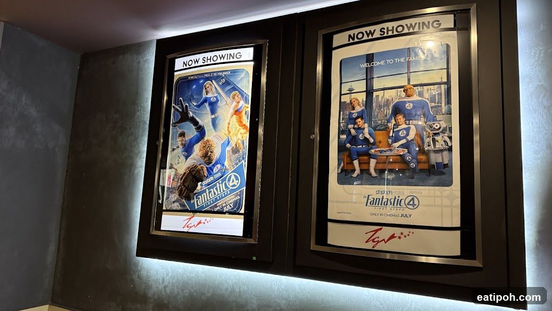 Movie Posters in Cinema Lobby