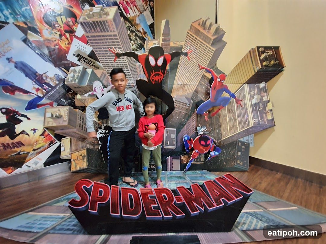 Spider-Man themed display