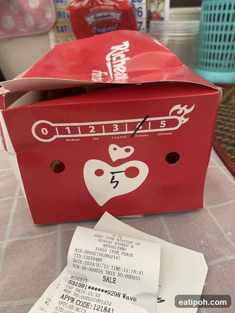 Richem's Product Box with Receipt