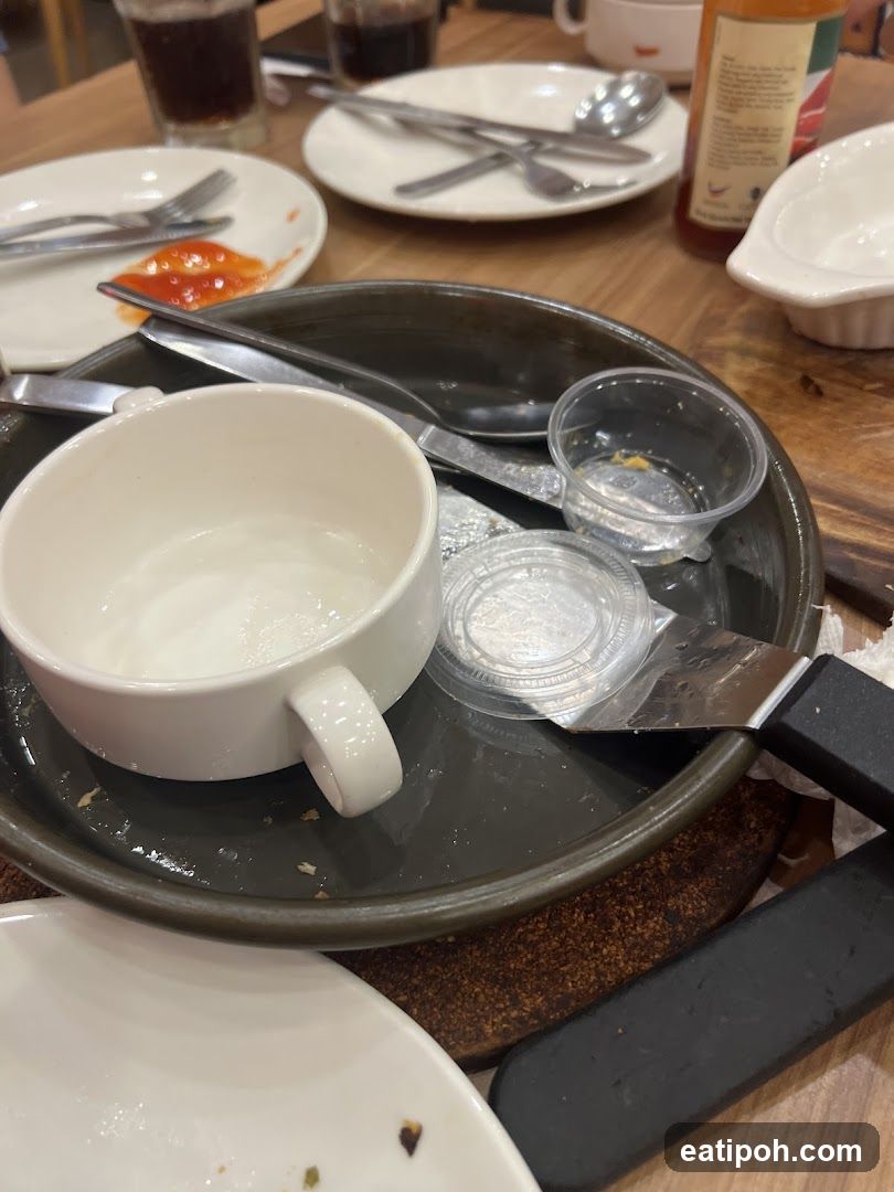 Restaurant Table After Meal