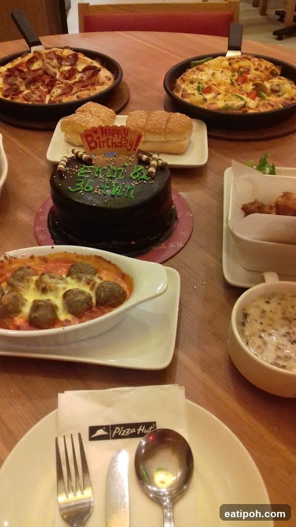 Pizza Hut Interior Birthday Meal