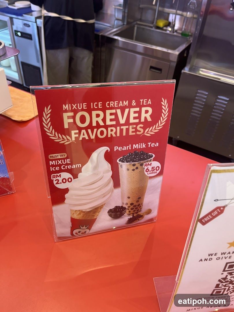 Mixue Ice Cream & Tea Store Interior
