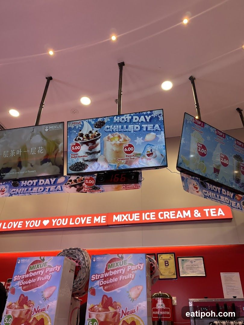 Mixue Ice Cream & Tea Store Interior