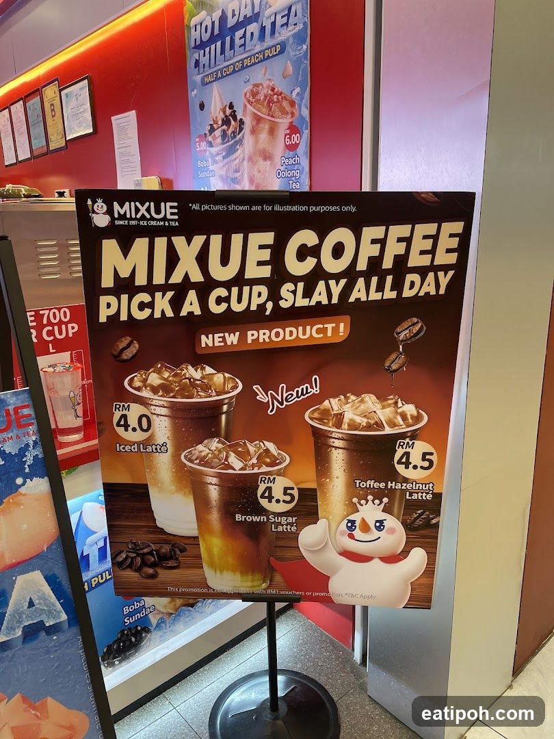 Mixue Coffee Promotional Poster