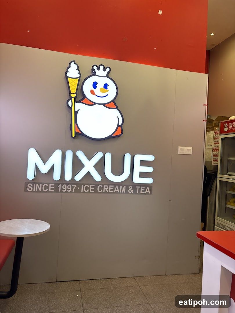 Mixue Ice Cream & Tea Store Interior