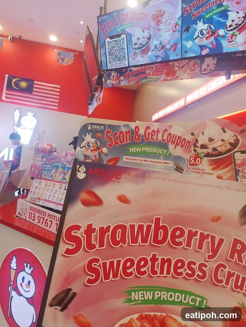 Mixue Ice Cream & Tea Store Interior