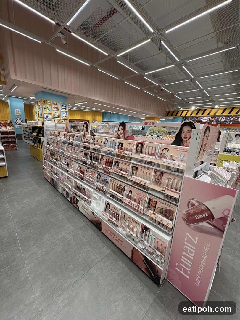 Interior of cosmetics store