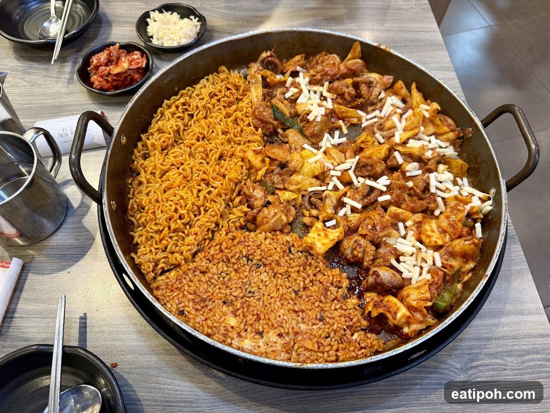 Food served in a large pan