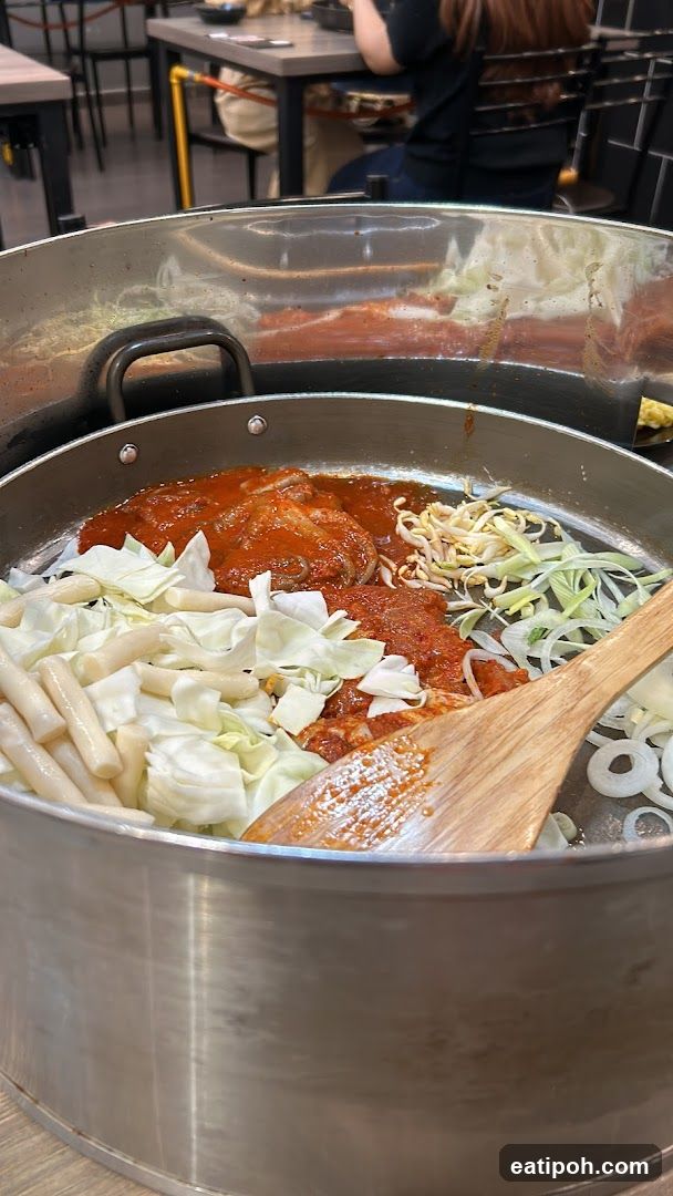 Food in a large pot