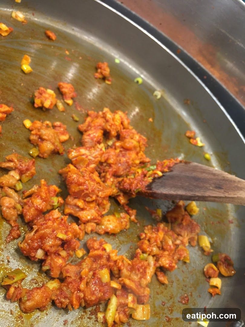 Cooking in a pan