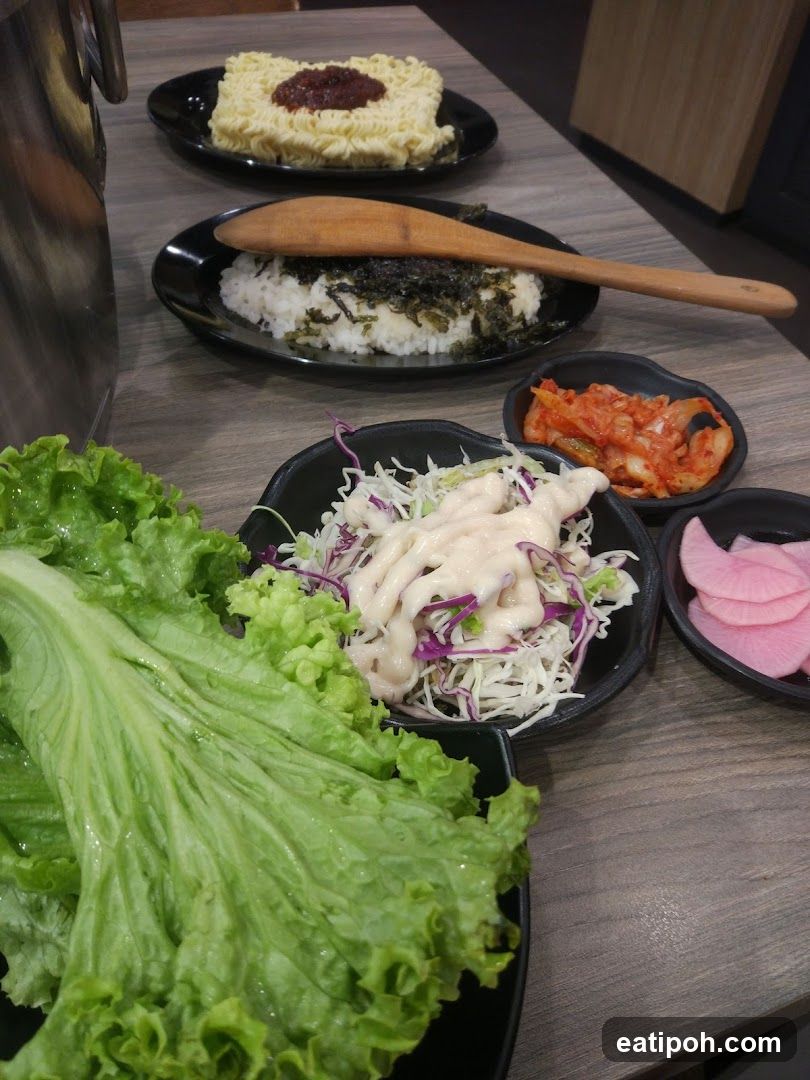 Table Setting with Korean Dishes