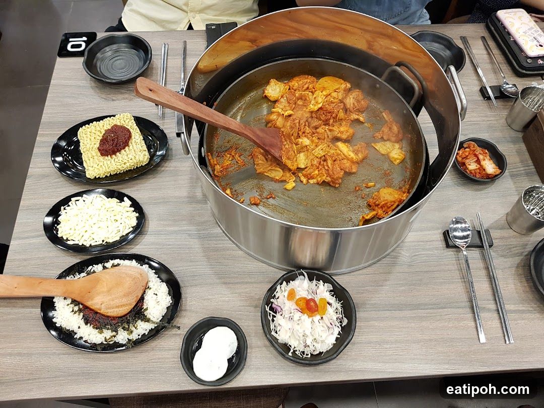 Table Setting with Korean BBQ
