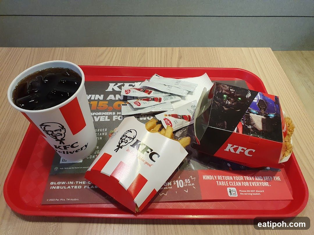 KFC Meal on Tray