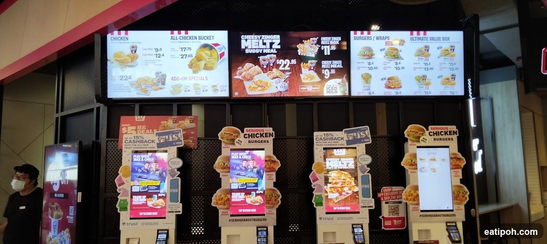 KFC Drive-Thru Menu Board and Self-Order Kiosks