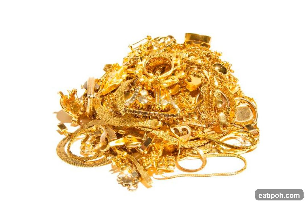 Pile of Gold Jewelry