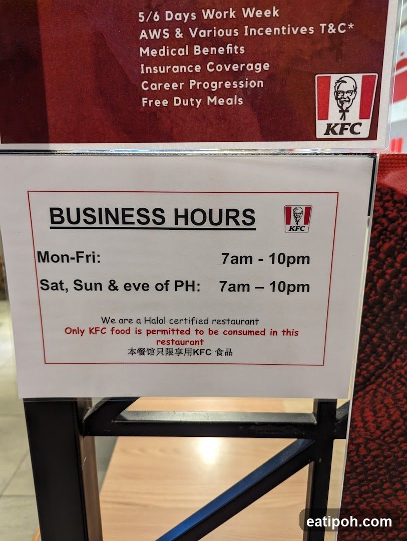 KFC Restaurant Signage
