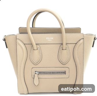 Beige Leather Handbag