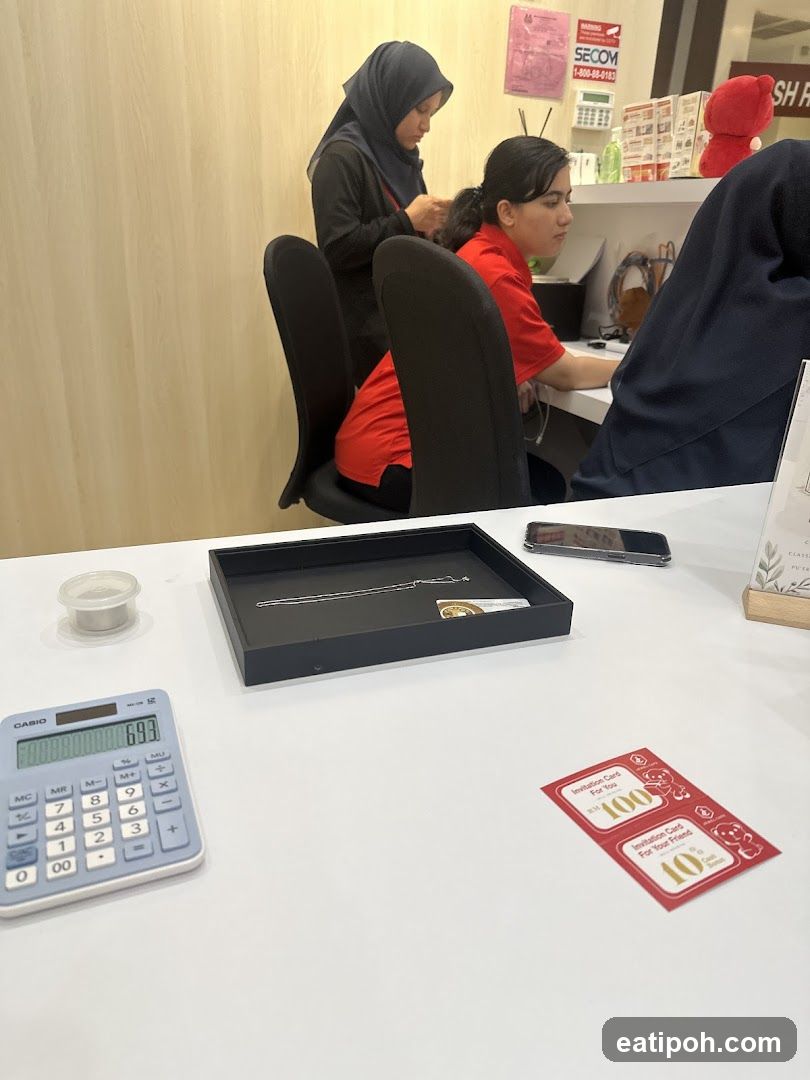 Interior counter area