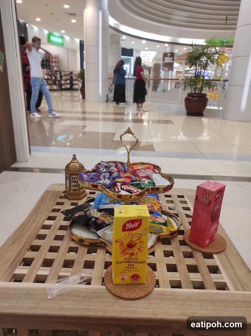 Shopping Mall Interior Snack Display