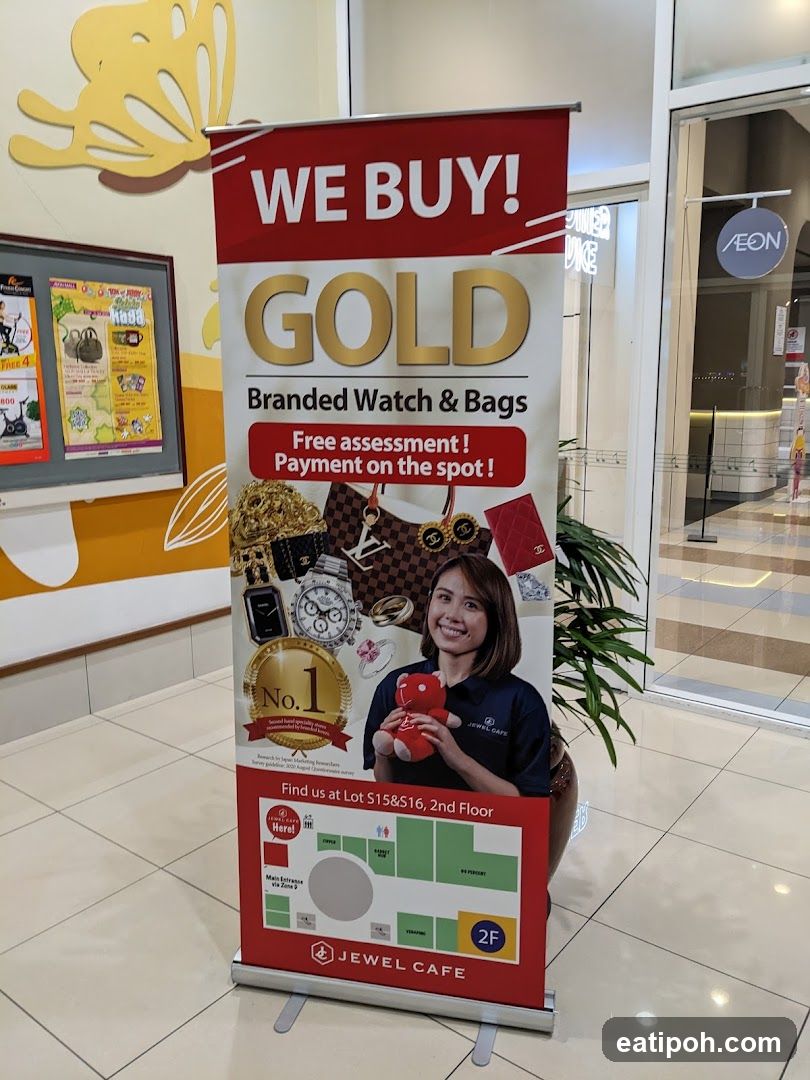 Jewel Cafe Promotional Stand