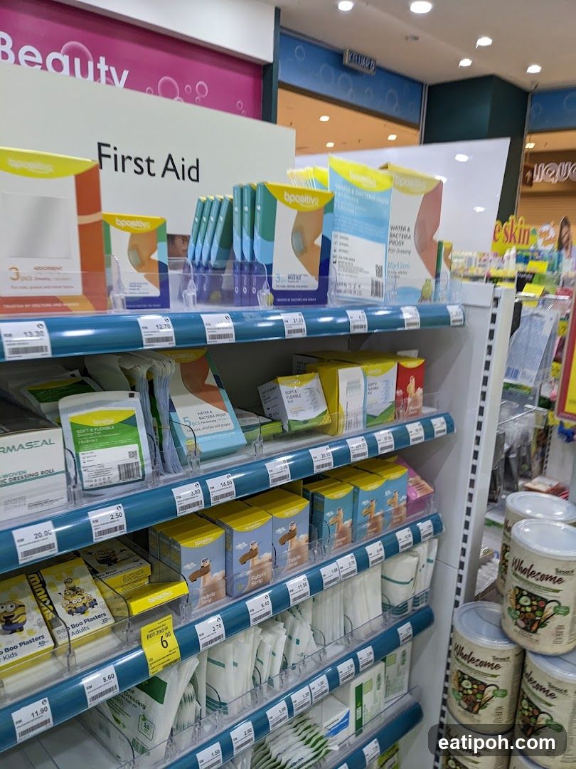 Store Interior First Aid Section