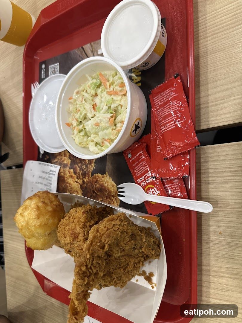 Fast Food Meal on Red Tray
